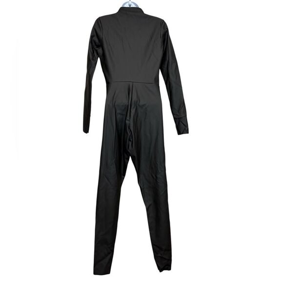 Good American Black Compression Catsuit Women’s Size M Long Sleeve Zip NWOT - Picture 4 of 6